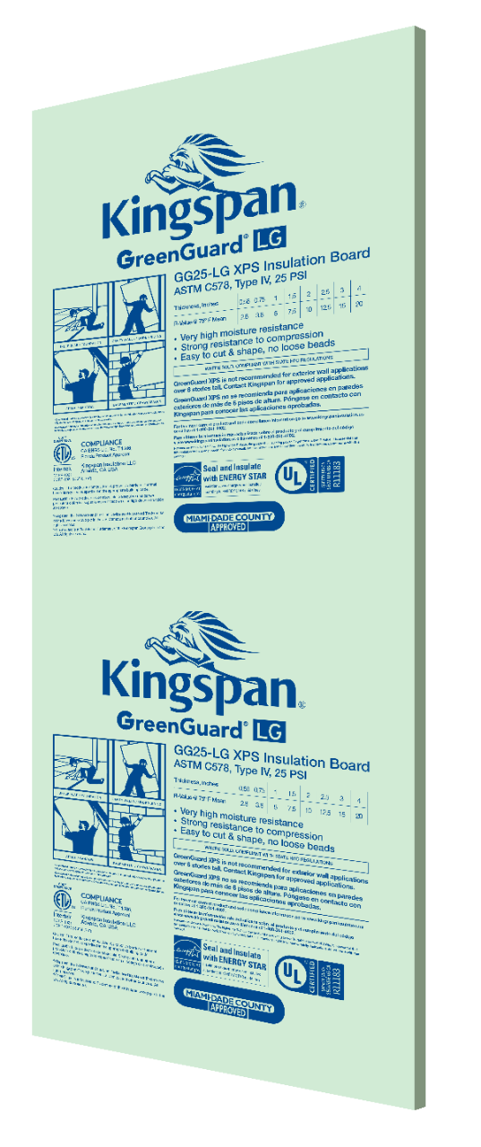 GreenGuard GG25-LG XPS Insulation Board | Kingspan US