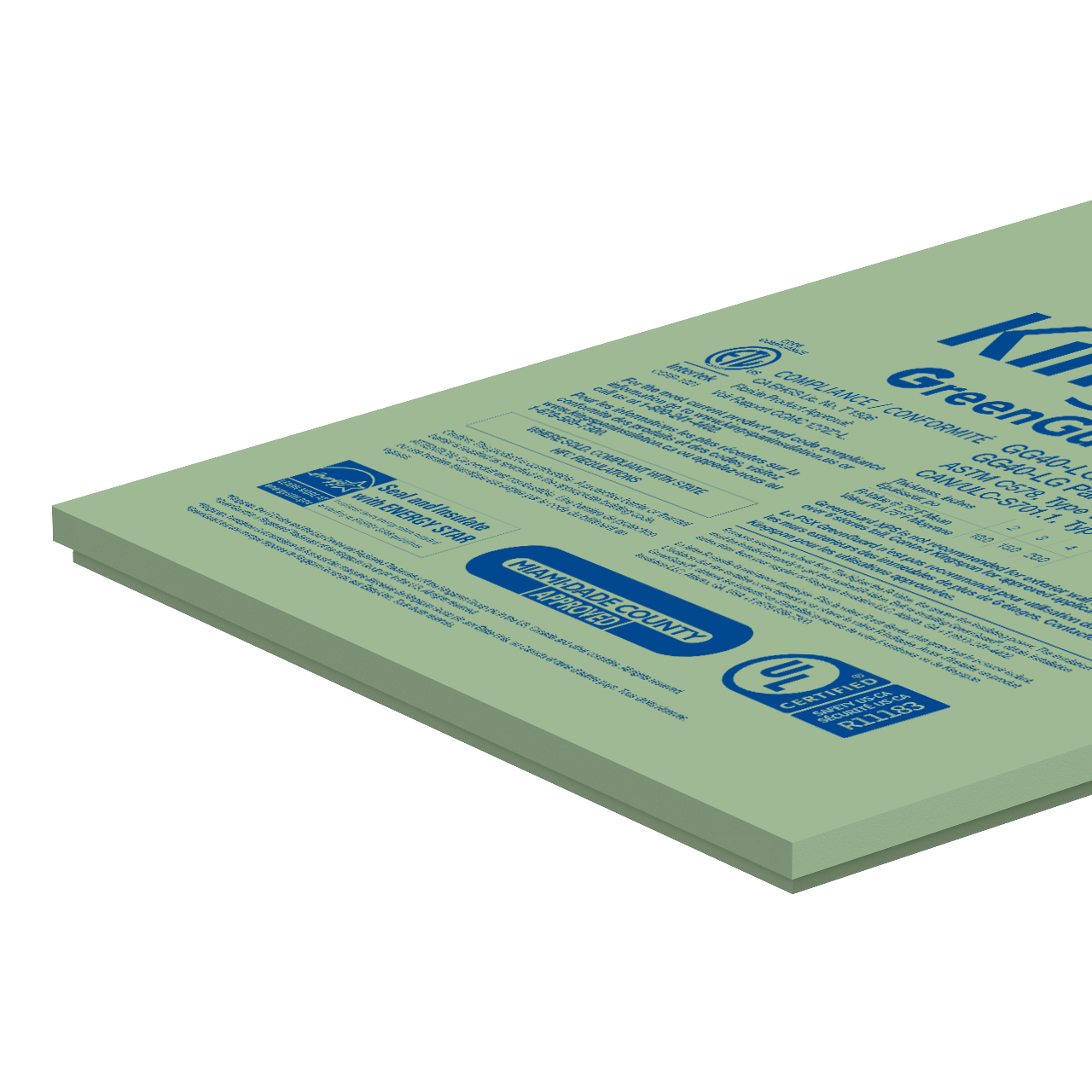 GreenGuard LG XPS Drainage Channel Insulation Board Kingspan US