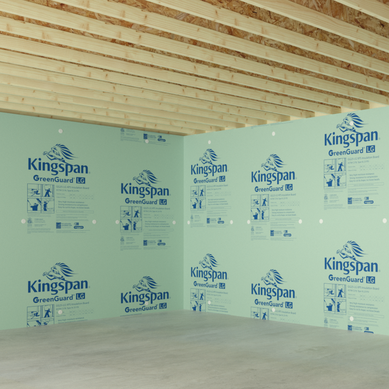 GreenGuard GG25 LG XPS Insulation Board Kingspan US