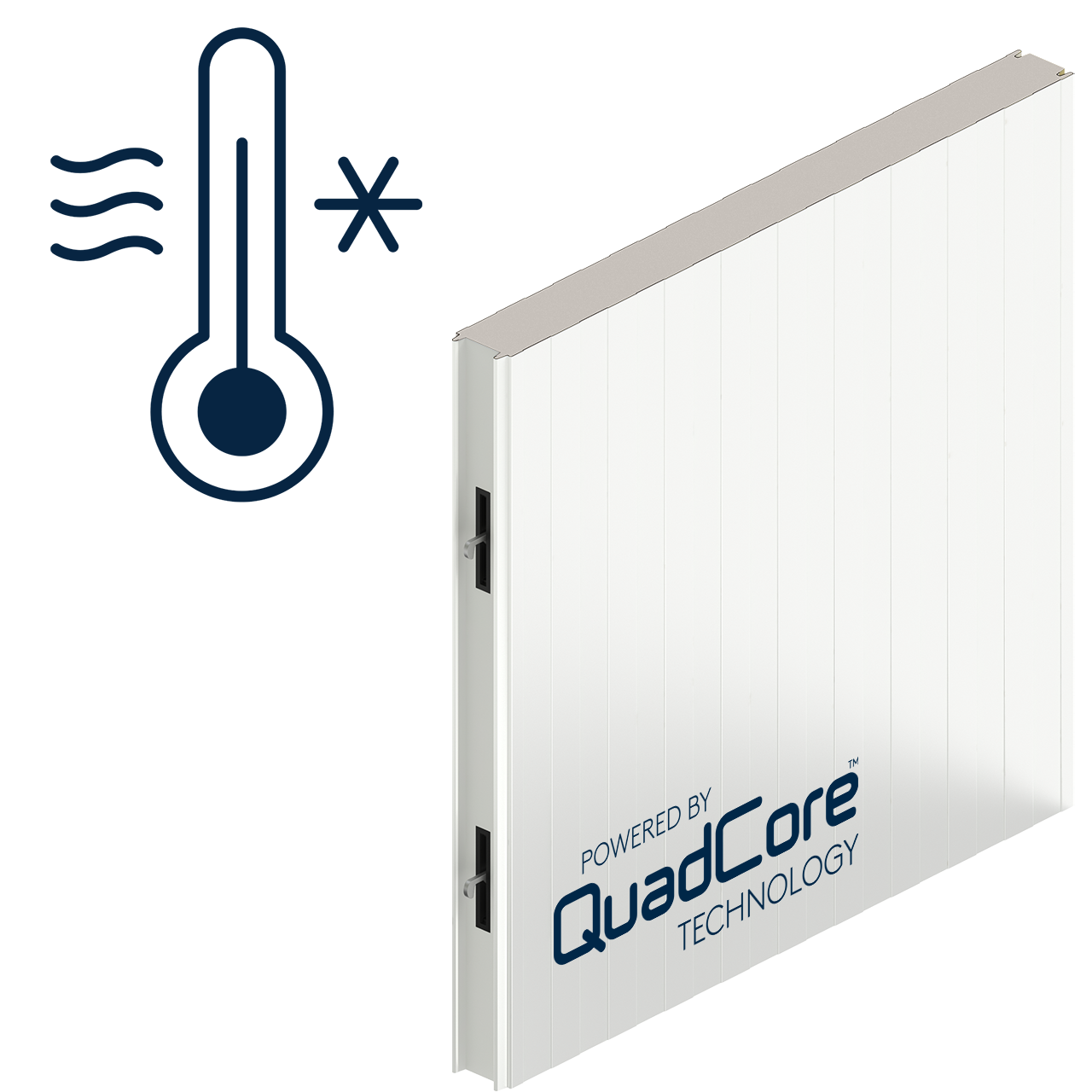 Quadcore KS110CTF Camlock Coldstore Panels