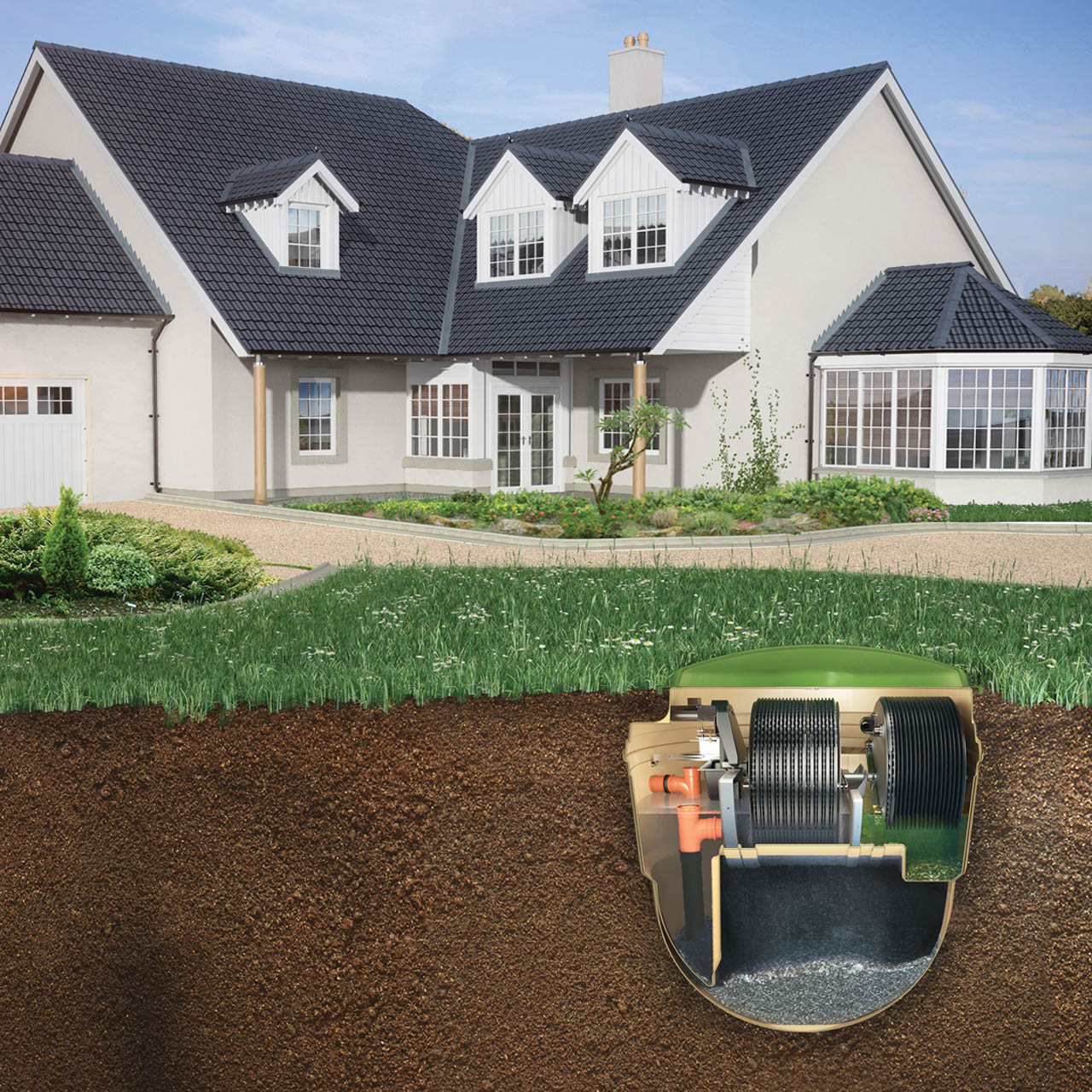 Klargester BioDisc the Quiet, Odourless, Sewage Treatment Plant