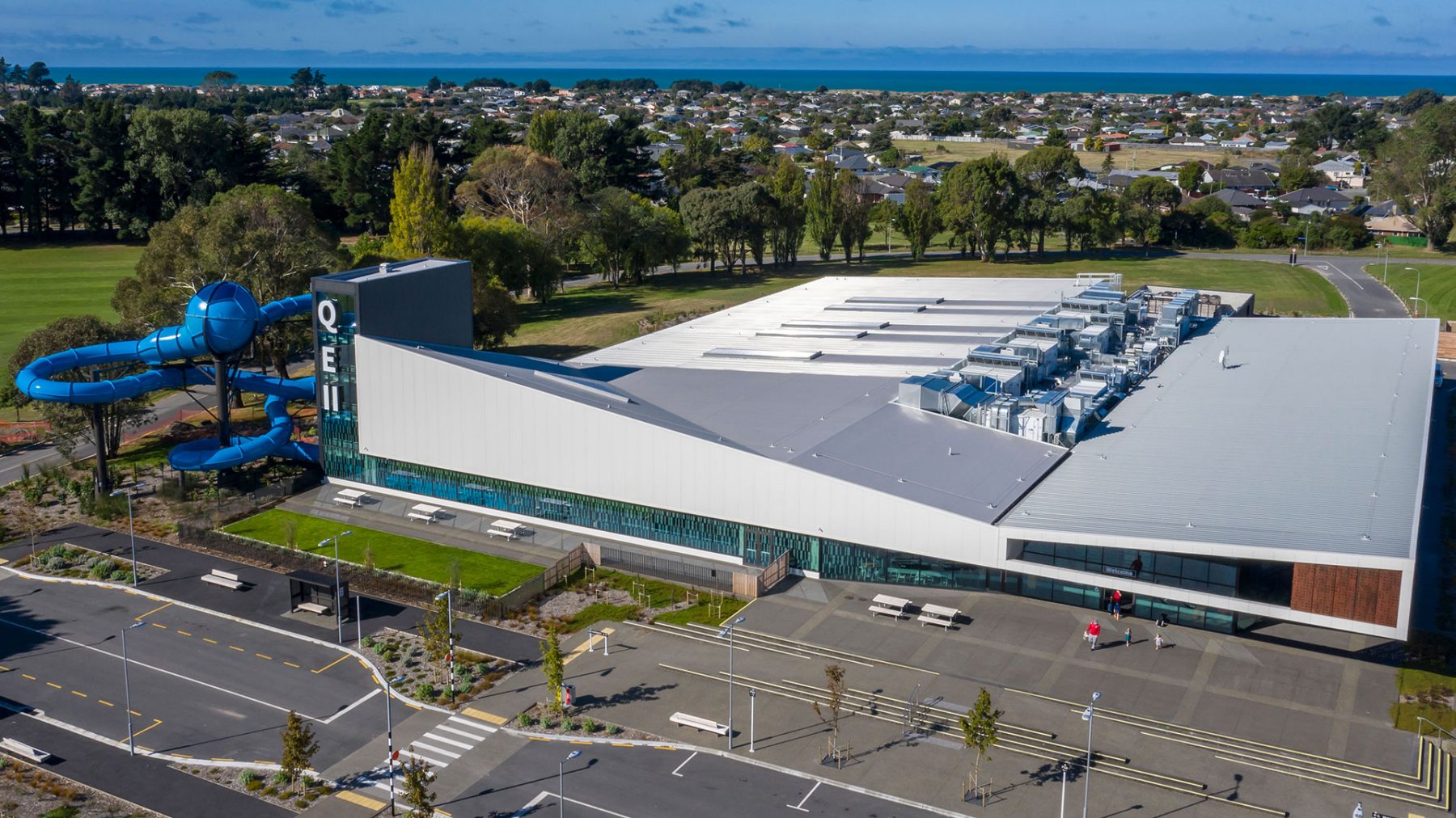 A New Icon for Christchurch Kingspan Panel on New QEII Facility